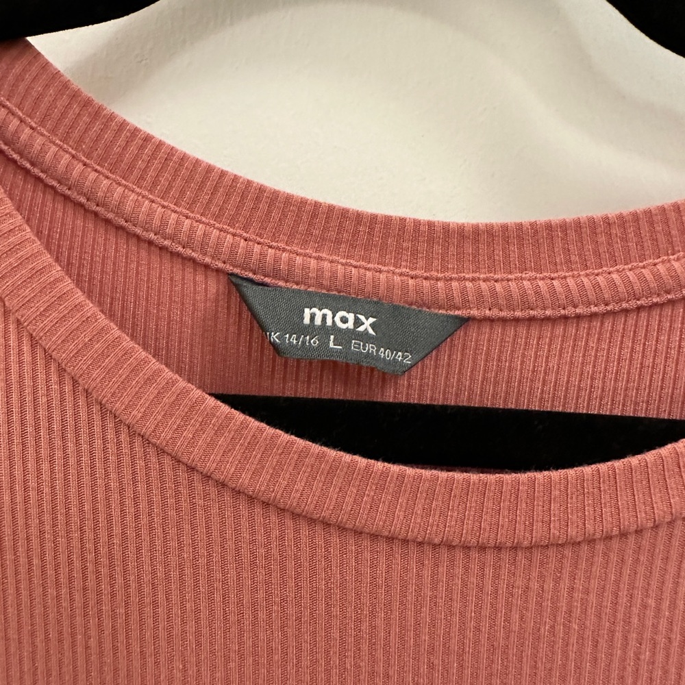 Pink Ribbed Dress - Picture 3 of 4